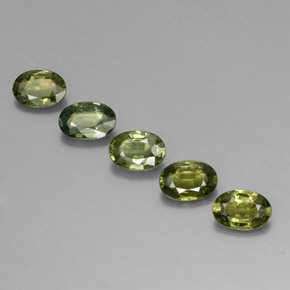 Gemas de zafiro verde natural de 2,69 ct, corte óvalo, VVS-VS