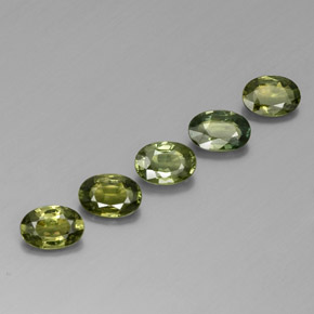 Gemas de zafiro verde natural de 2,69 ct, corte óvalo, VVS-VS