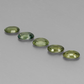 Gemas de zafiro verde natural de 2,69 ct, corte óvalo, VVS-VS