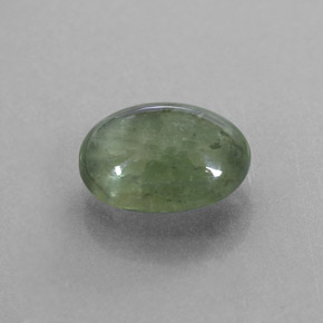 Zafiro verde natural de 2,43 ct, transparente, transparente / translúcido
