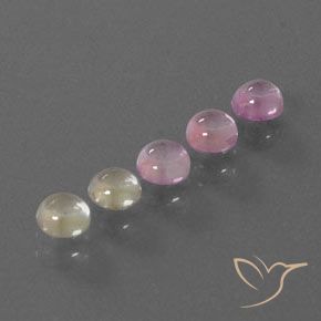 Gemas de zafiro multicolor natural de 2,03 ct, corte redondo, transparente