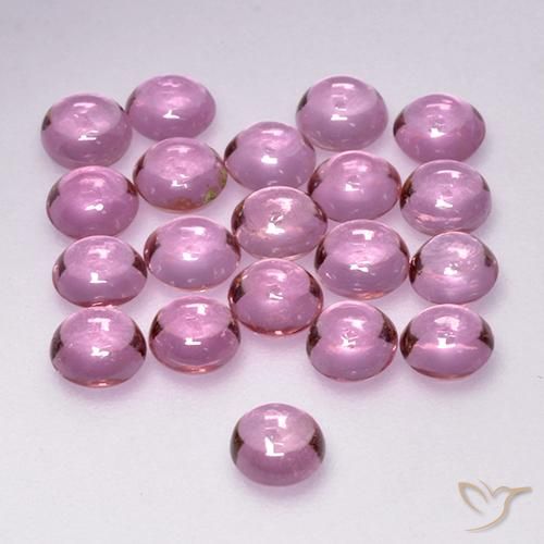 3.36ctw Natural Rosado púrpura real muy claro Zafiro, Redondo, Transparente