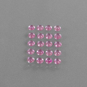 Gemas de zafiro rosa natural de  ct, corte redondo, transparente