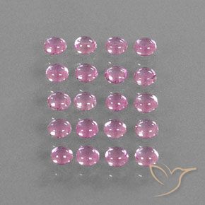 Gemas de zafiro rosa natural de 3,14 ct, corte redondo, transparente