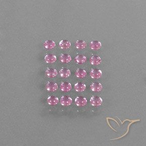 Gemas de zafiro rosa natural de 3,14 ct, corte redondo, transparente