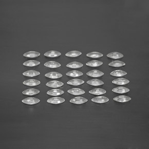 Gemas de zafiro blanco natural de  ct, marquesa, VVS-VS