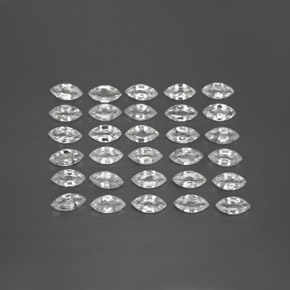 Gemas de zafiro blanco natural de  ct, marquesa, VVS-VS