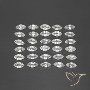 Gemas de Zafiro Blanco claro natural de 5.08 ct, Marquesa, VVS-VS