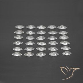 Gemas de Zafiro Blanco claro natural de 5.08 ct, Marquesa, VVS-VS