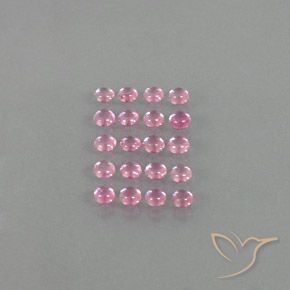 Gemas de Zafiro Rosado blubblegum muy claro natural de 3.36 ct, Redondo, Transparente