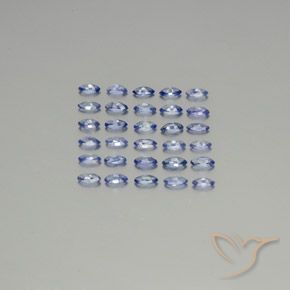 Gemas de Zafiro Celeste natural de 2.64 ct, Marquesa, VVS-VS