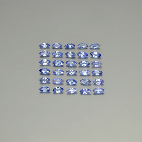 Gemas de zafiro azul natural de 2,63 ct, marquesa, VVS-VS
