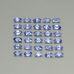 Gemas de zafiro azul natural de 2,63 ct, marquesa, VVS-VS
