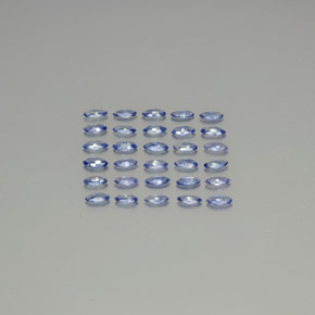 Gemas de zafiro azul natural de 2,63 ct, marquesa, VVS-VS