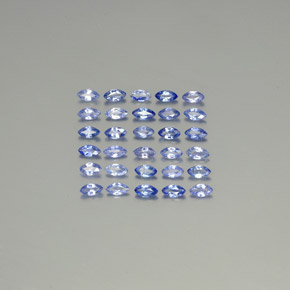 Gemas de zafiro azul natural de 2,56 ct, marquesa, VVS-VS