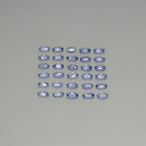 Gemas de zafiro azul natural de 2,56 ct, marquesa, VVS-VS