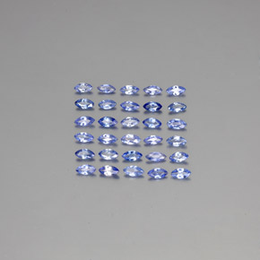 Gemas de zafiro azul natural de 2,11 ct, marquesa, VVS-VS