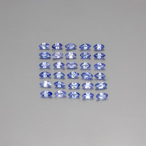 Gemas de zafiro azul natural de  ct, marquesa, VVS-VS