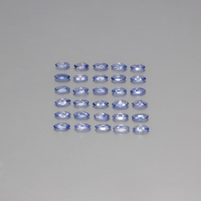 Gemas de zafiro azul natural de  ct, marquesa, VVS-VS