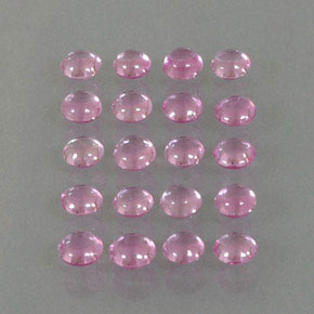 Gemas de zafiro rosa natural de 3,80 ct, corte redondo, transparente