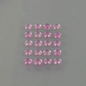 Gemas de zafiro rosa natural de 3,80 ct, corte redondo, transparente