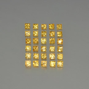 Gemas de zafiro oro natural de  ct, cuadrado, VVS-VS