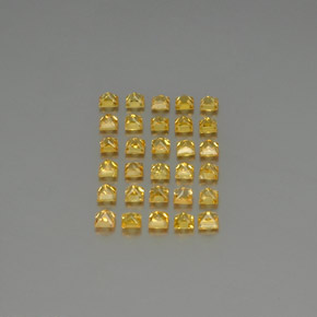 Gemas de zafiro oro natural de  ct, cuadrado, VVS-VS