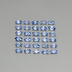 Gemas de zafiro azul natural de 2,83 ct, marquesa, VVS-VS