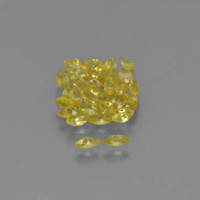 Gemas de zafiro amarillo natural de 3,34 ct, marquesa, VVS-VS