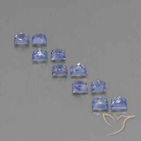 Gemas de zafiro azul natural de 2,51 ct, cuadrado, VVS-VS