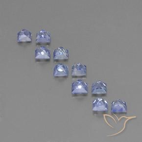 Gemas de zafiro azul natural de 2,56 ct, cuadrado, VS