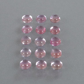 Gemas de zafiro rosa natural de 2,85 ct, corte redondo, transparente