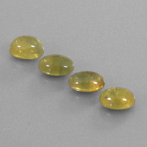 Gemas de zafiro verde natural de 4,90 ct, transparente, transparente / translúcido