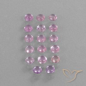 Gemas de zafiro rosa natural de 3,05 ct, corte redondo, transparente