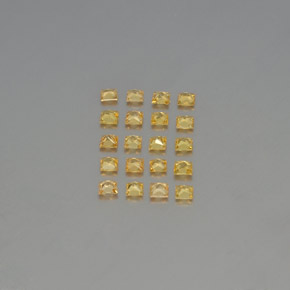 Gemas de zafiro oro natural de  ct, cuadrado, VVS-VS