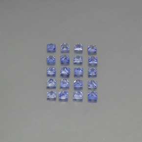 Gemas de zafiro azul natural de 1,92 ct, cuadrado, VVS-VS