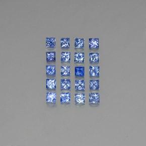 Gemas de zafiro azul natural de 3,67 ct, cuadrado, VVS-VS