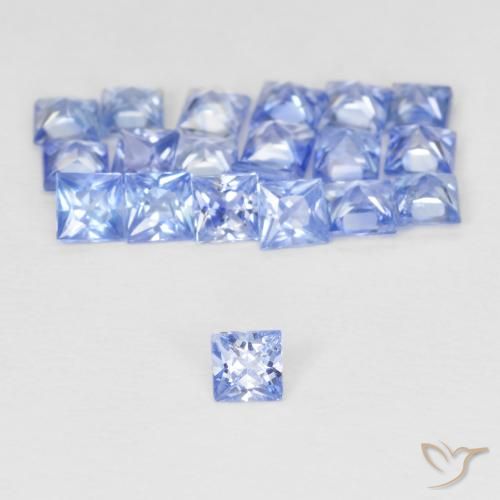 1.69ctw Natural Azul pastel Zafiro, Cuadrado, VVS-VS