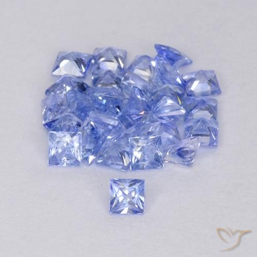 1.82ctw Natural Azul claro Zafiro, Cuadrado, VVS-VS