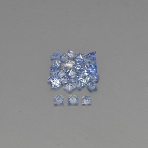 Gemas de zafiro azul natural de 1,21 ct, cuadrado, VVS-VS