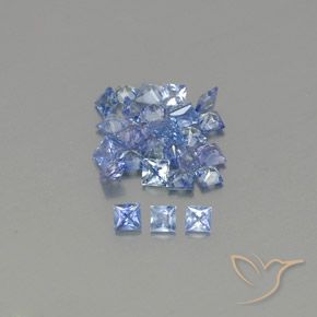 2.19ctw Natural Azul pastel Zafiro, Cuadrado, VVS-VS
