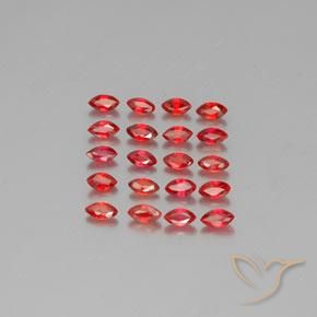 2.35ctw Natural Rojo fuego Zafiro, Marquesa, VS-SI