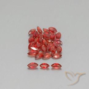 2.76ctw Natural Rojo oscuro Zafiro, Marquesa, VS-SI