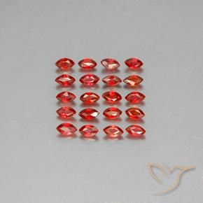 3.45ctw Natural Rojo oscuro Zafiro, Marquesa, VS-SI