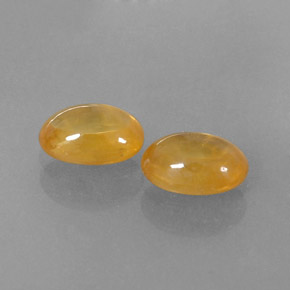 Gemas de zafiro amarillo natural de  ct, transparente, transparente / translúcido