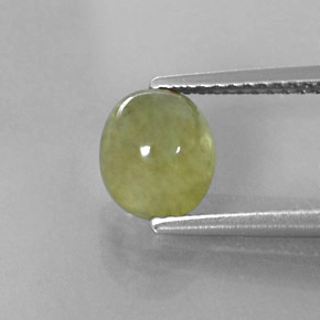 Zafiro verde natural de 2,30 ct, transparente, transparente / translúcido