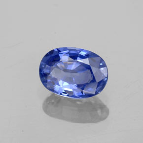 Zafiro azul natural de 1,01 ct, corte óvalo, VVS-VS