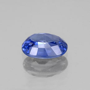 Zafiro azul natural de 1,01 ct, corte óvalo, VVS-VS
