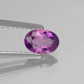 Zafiro violeta natural de 0,54 ct, corte óvalo, VS