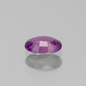 Zafiro violeta natural de 0,54 ct, corte óvalo, VS